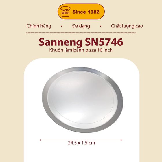 Sanneng SN5746 - Khuôn bánh pizza 10 inch